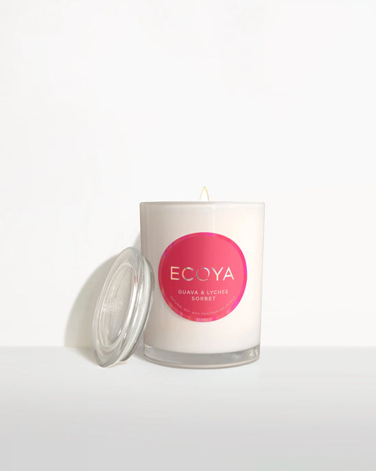 Ecoya Guava & Lychee Metro Jar Candle