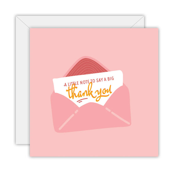 A Little Note To Say A Big Thank You