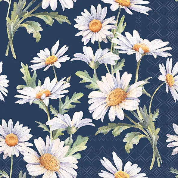 Ambiente Paper Napkins Beautiful Daisies ­(Blue)