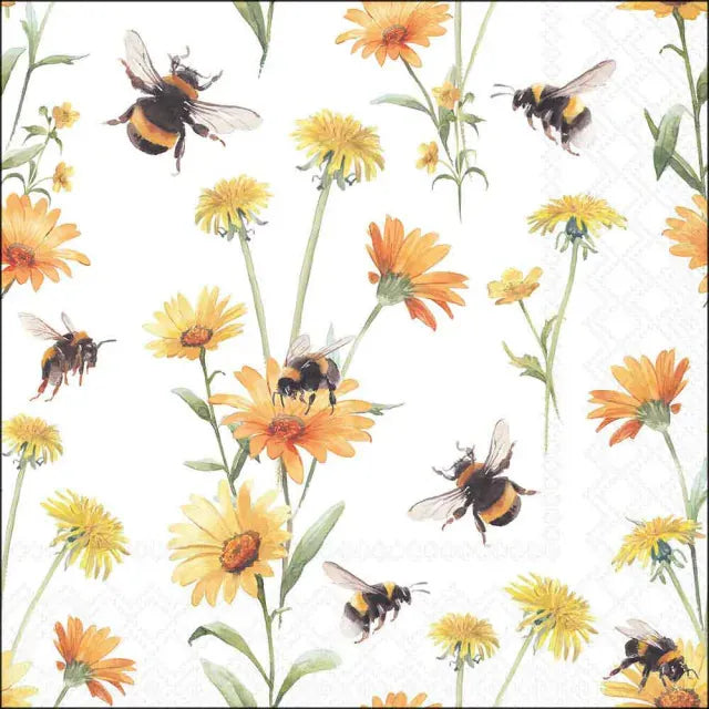 Ambiente Paper Napkins Busy Bees