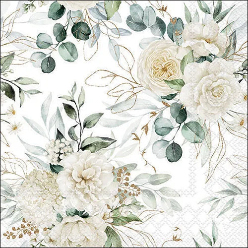 Ambiente Paper Napkins Eucalyptus & Roses