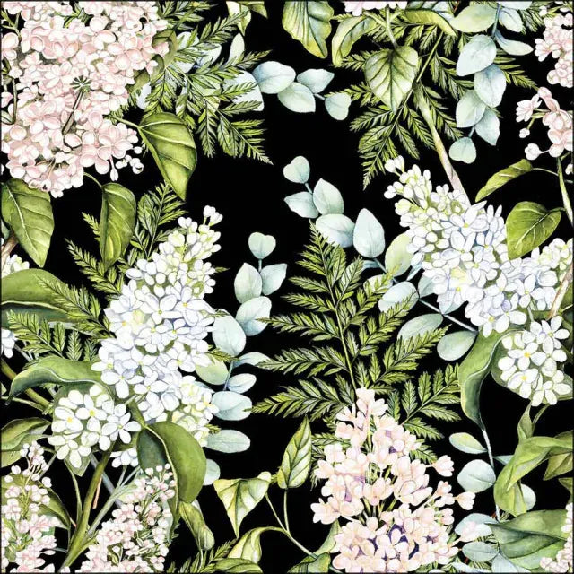 Ambiente Paper Napkins Soft Lilacs (Black)