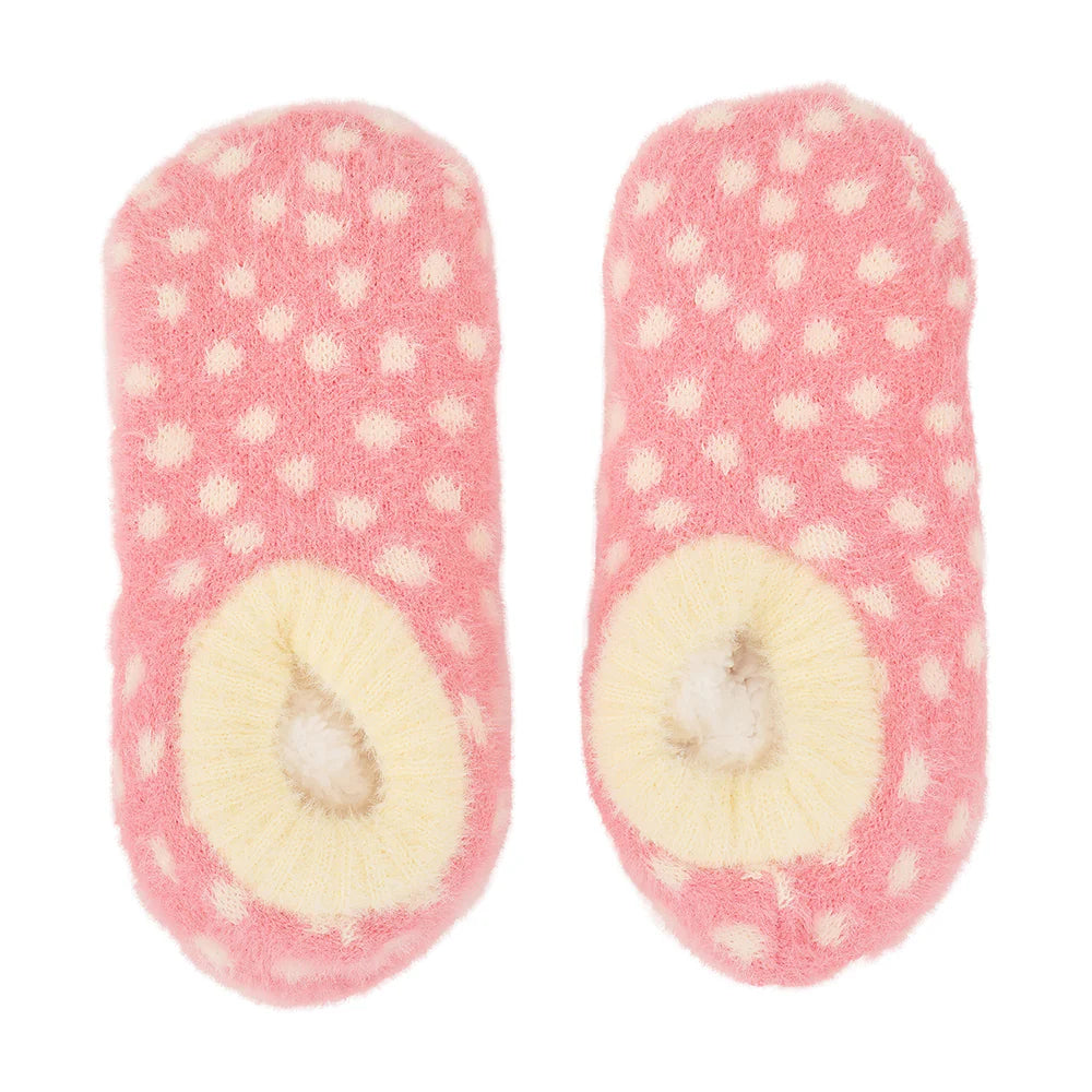 Annabel Trends Fuzzy Booties (Meadow Blush Spot)