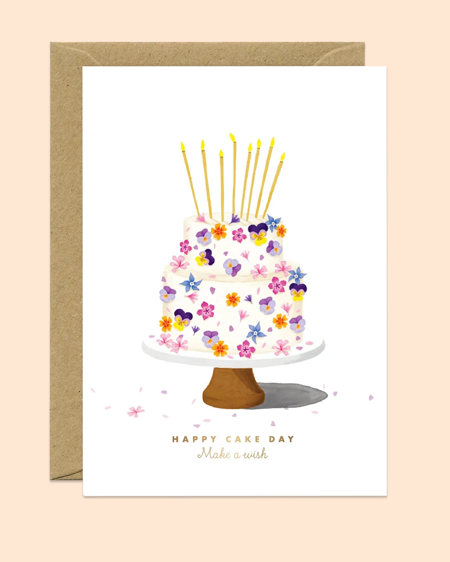 Flower Cake Card