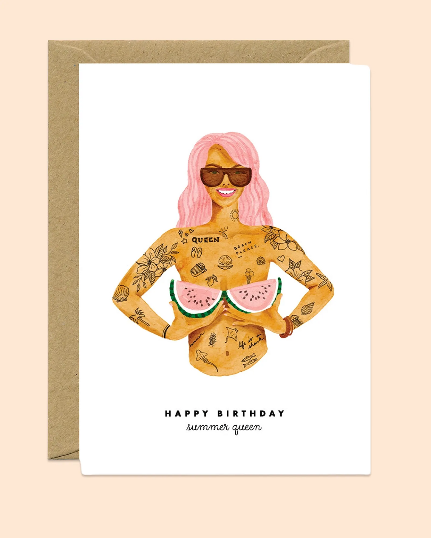 Happy Birthday Summer Queen Card