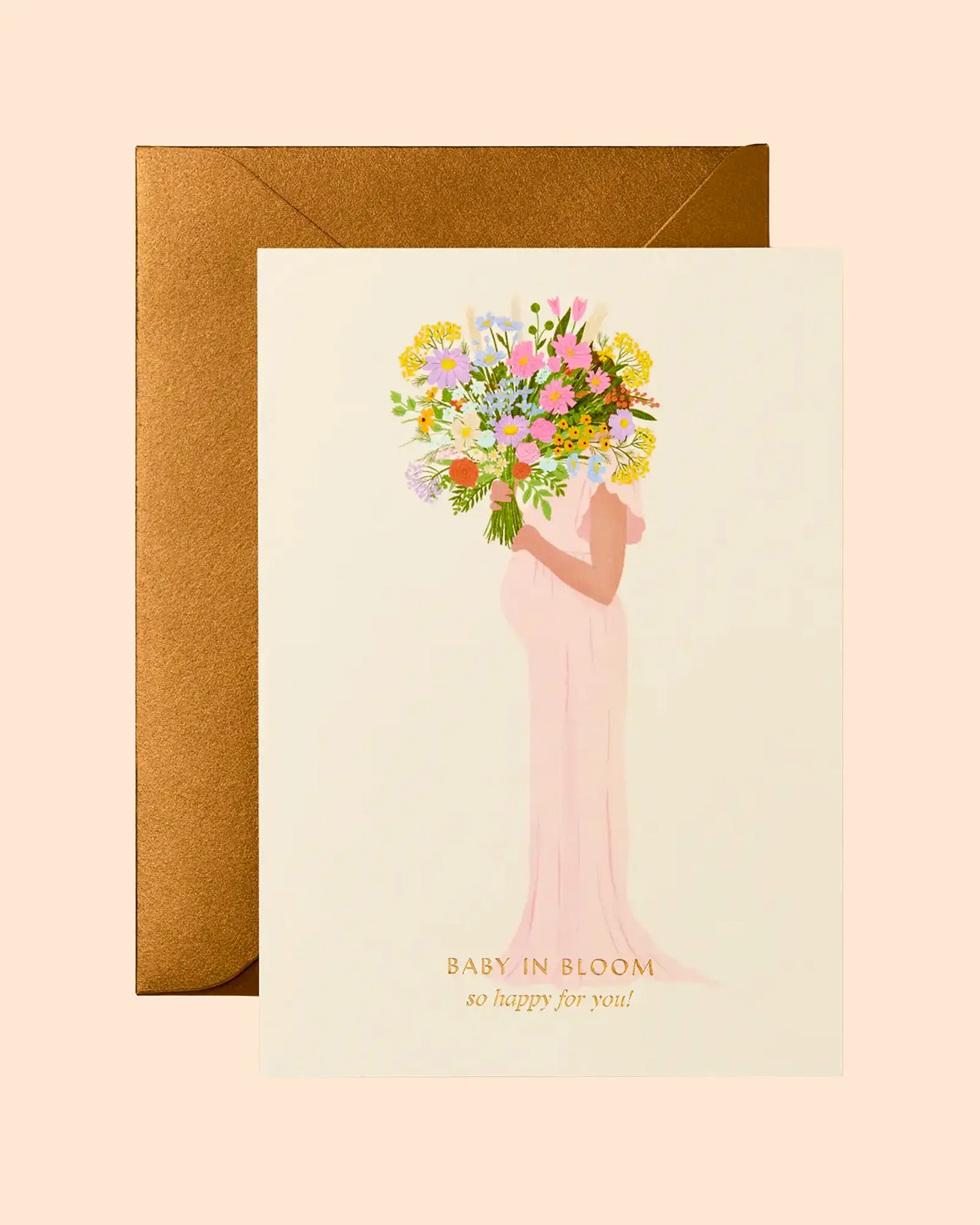 Baby In Bloom So Happy For You! Card