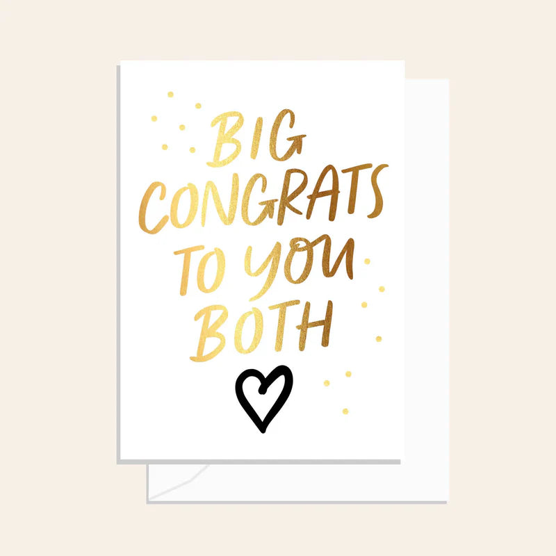 Big Congrats To You Both Card