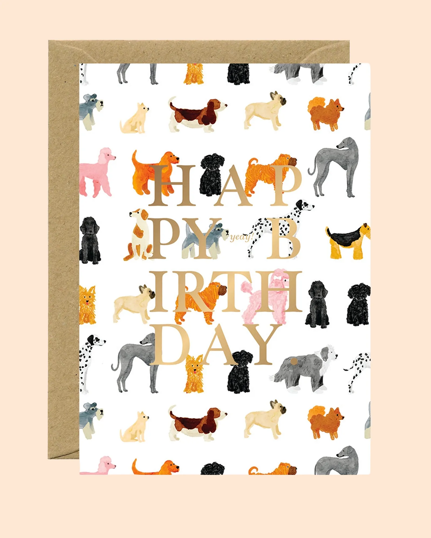 Birthday Dogs Pattern Card