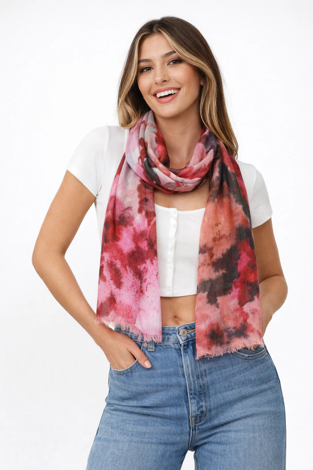 Blossom Meadow Floral Cotton Modal Scarf