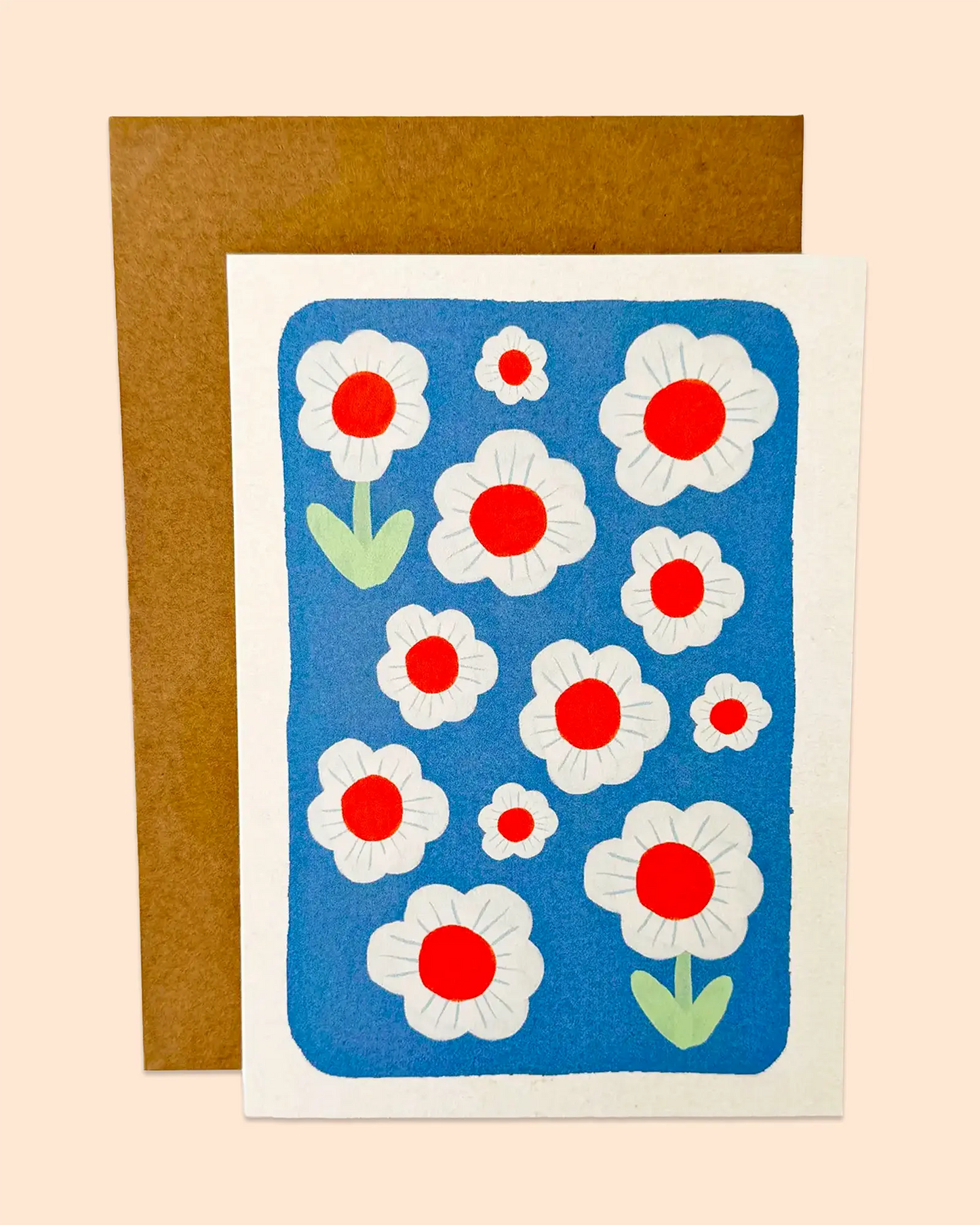 Blue Flower Field Card
