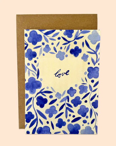 Blue Love Card