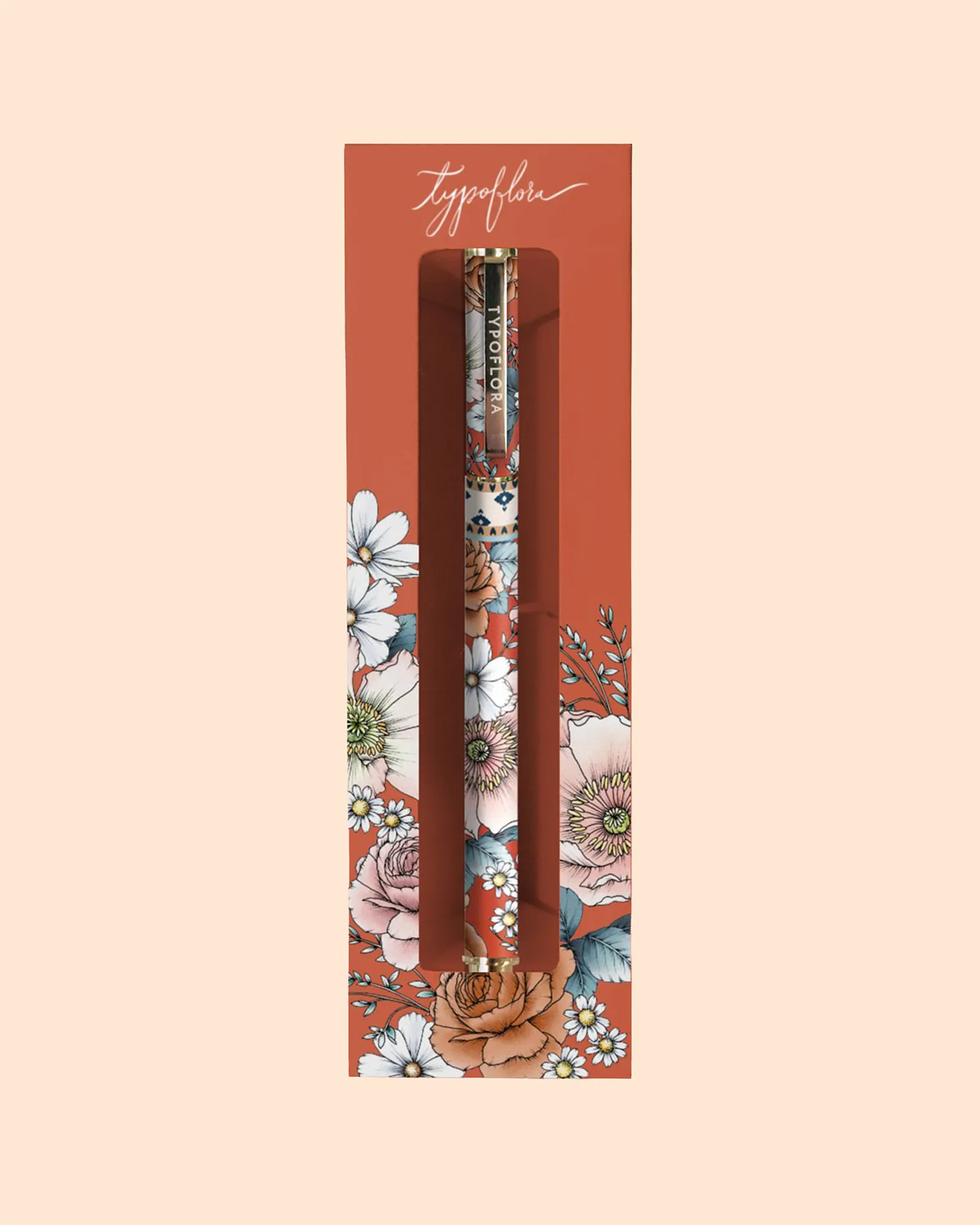 Bouquet in Rust Rollerball Pen
