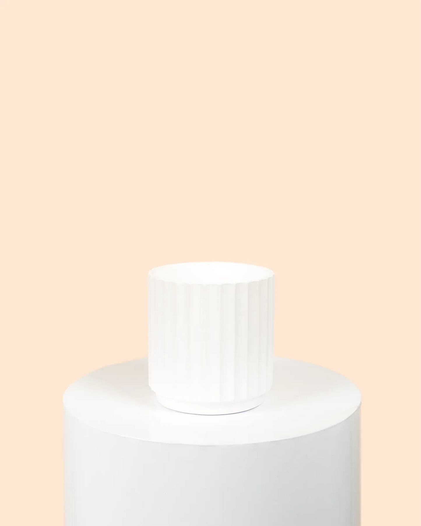 Cedar Cylinder (White) Pot