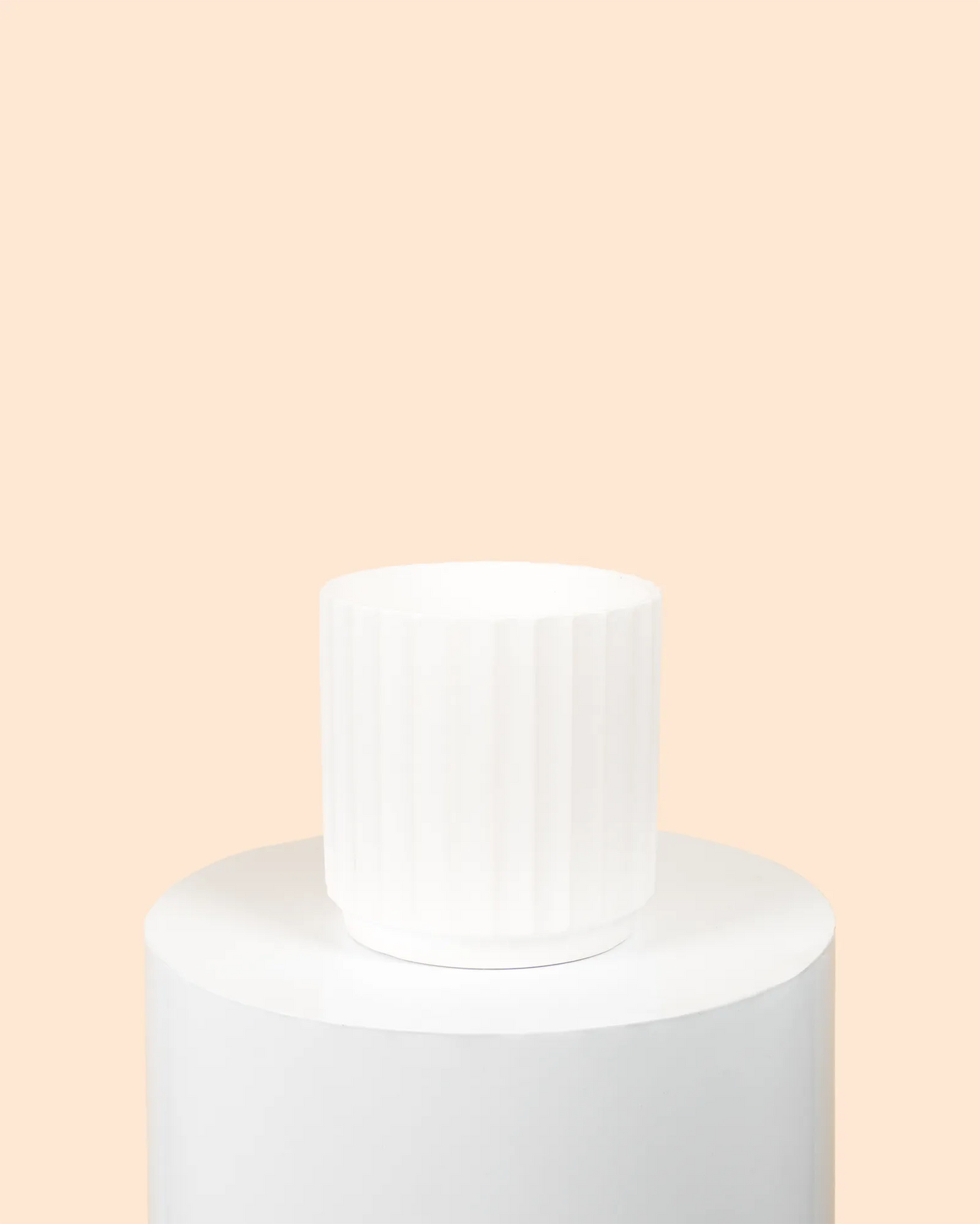 Cedar Cylinder (White) Pot