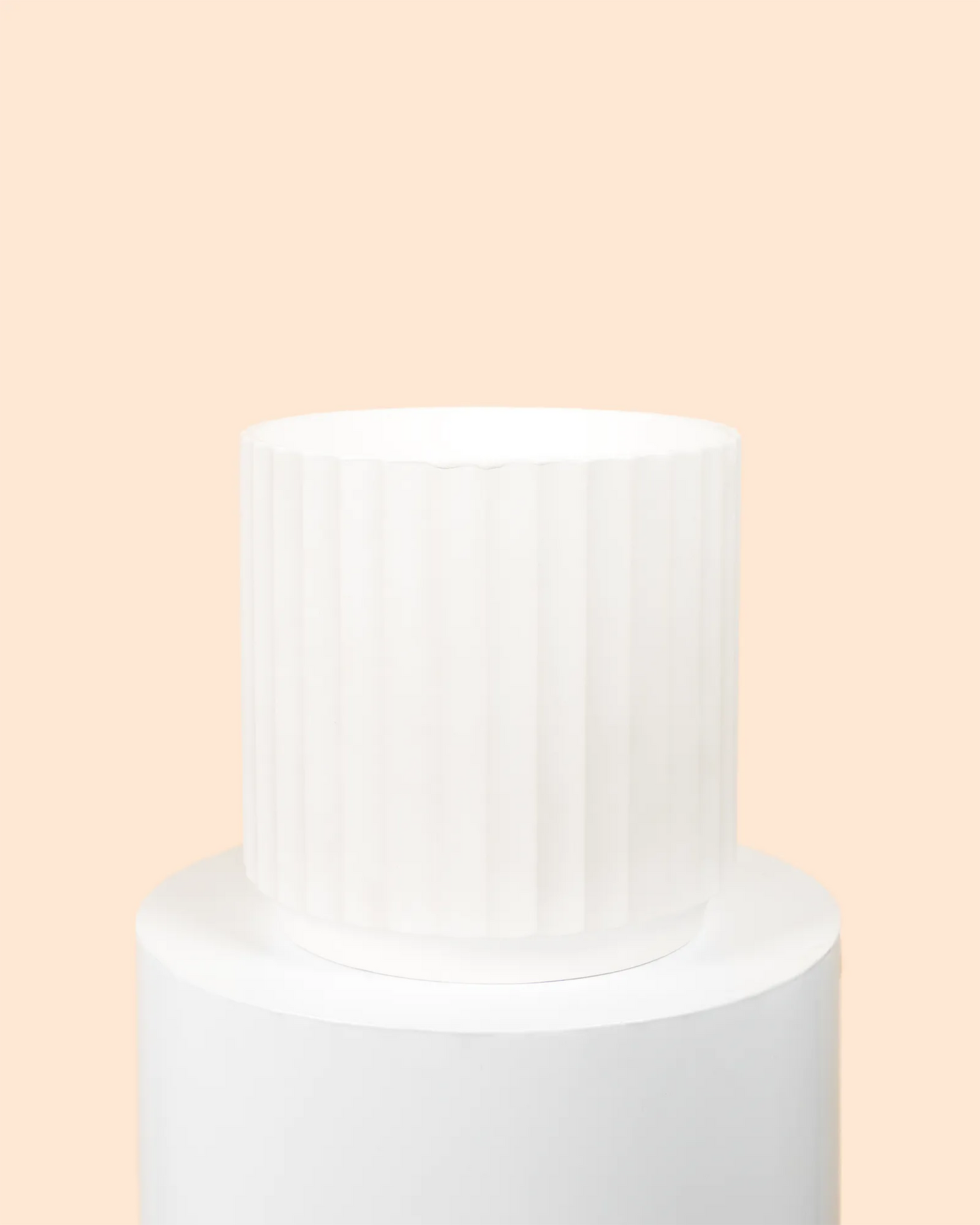 Cedar Cylinder (White) Pot