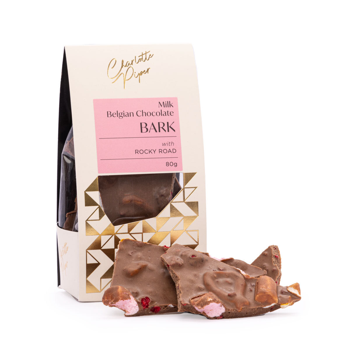Charlotte Piper Milk Chocolate Rocky Road (80g)