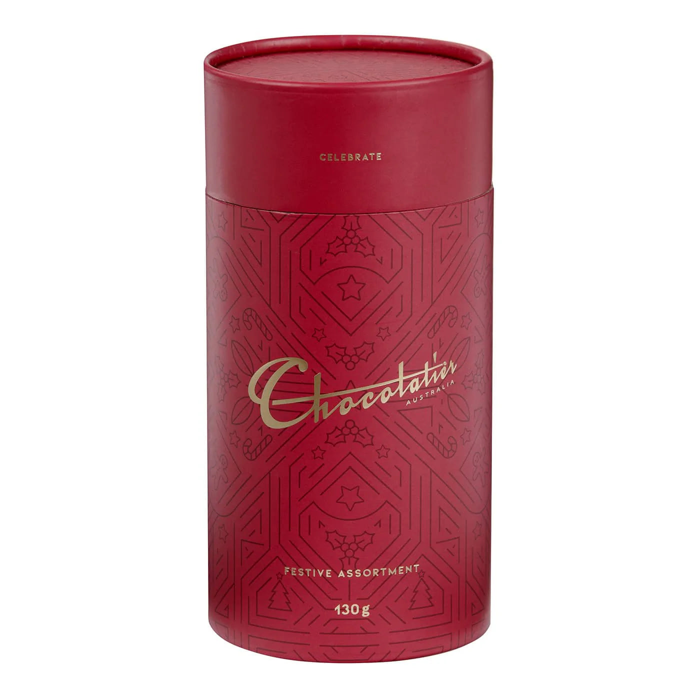 Chocolatier Celebrate Festive Chocolate Assortment Canister