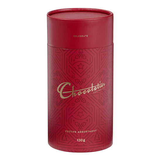Chocolatier Celebrate Festive Chocolate Assortment Canister