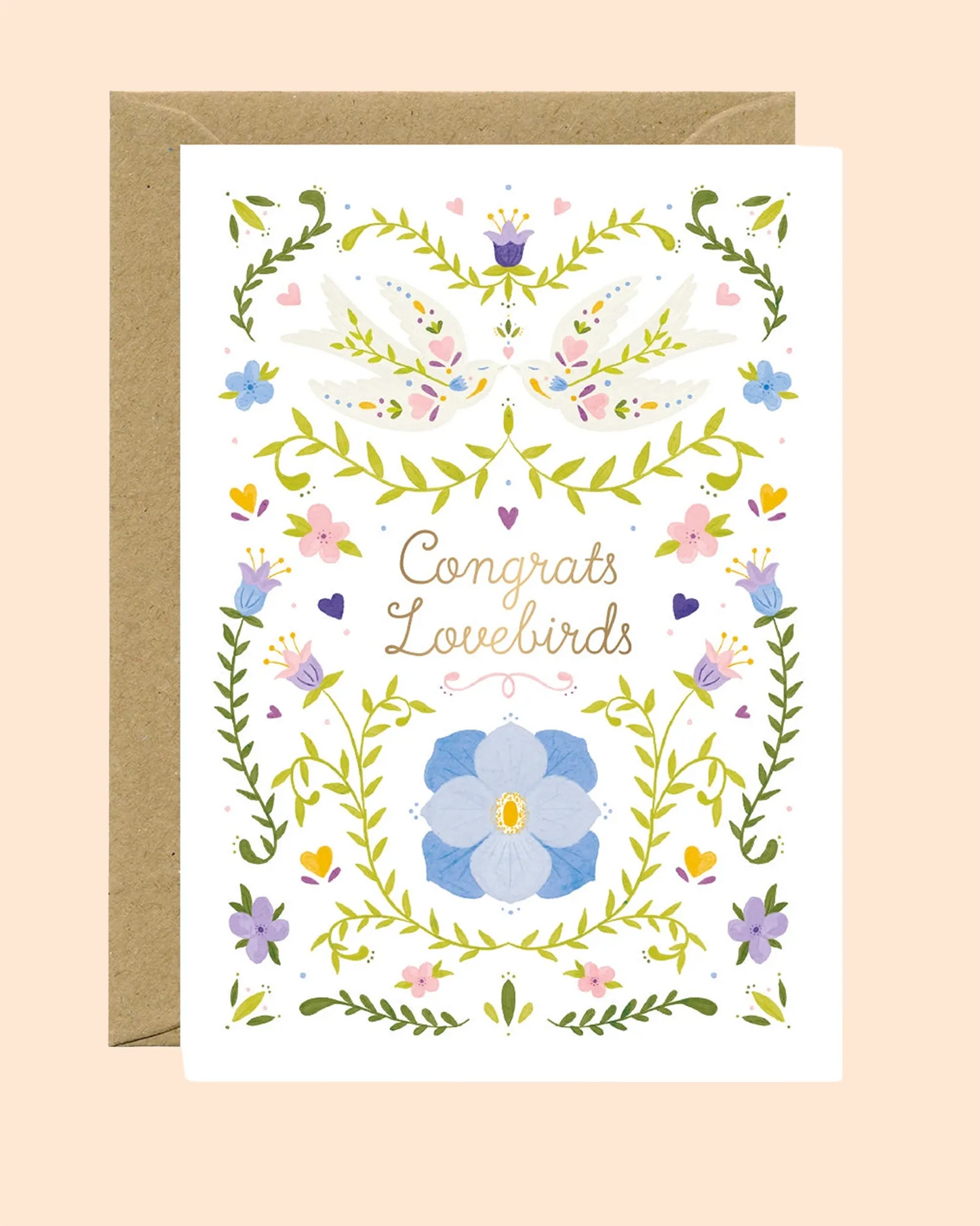 Congrats Lovebirds Card