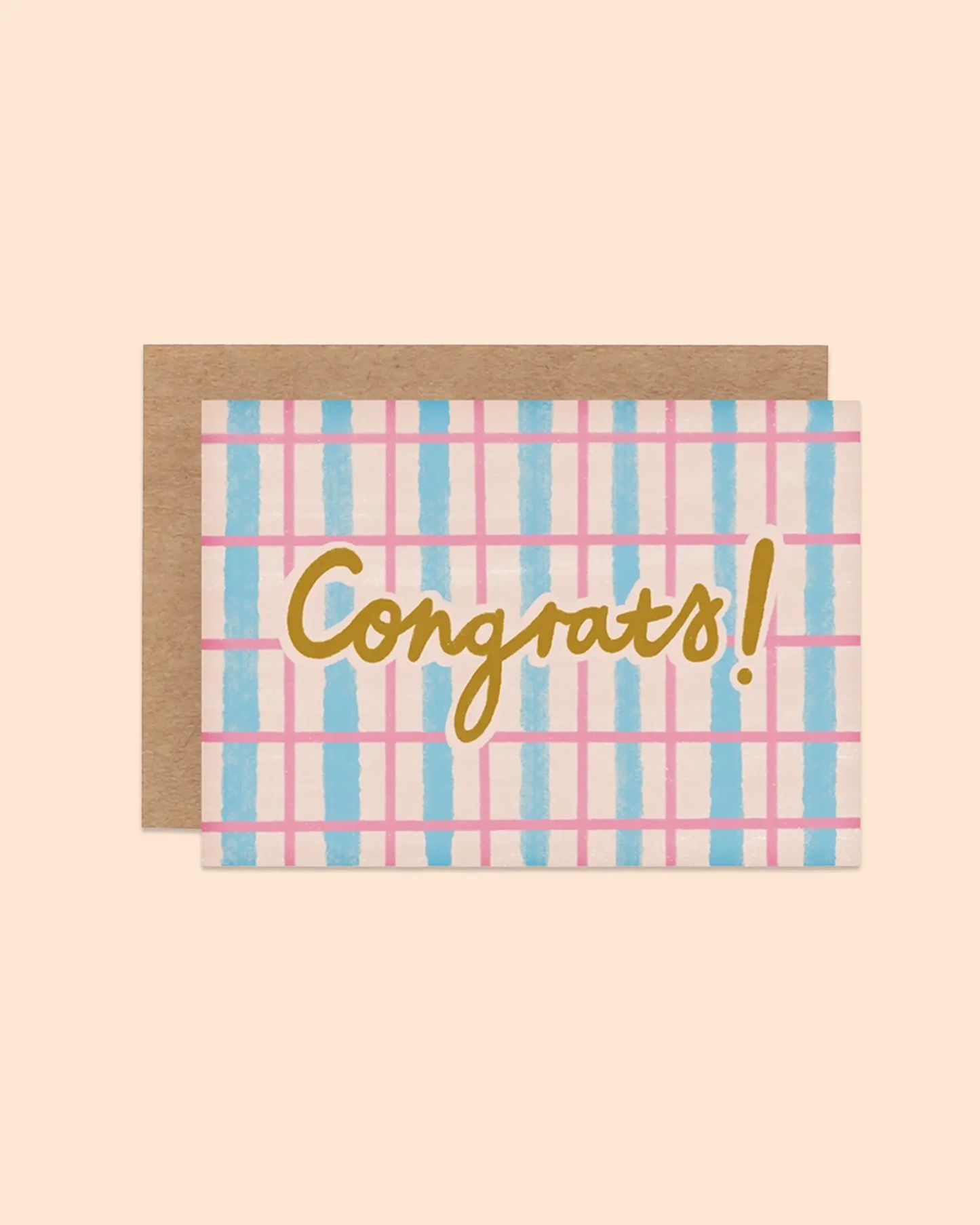 Congrats Pattern Mini Card