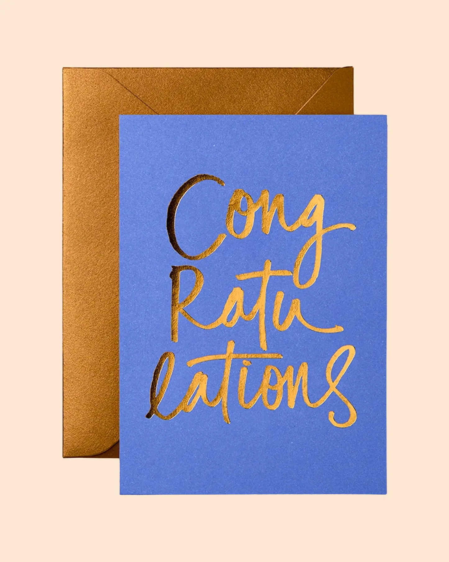 Congratulations (Wildflower Blue) Card