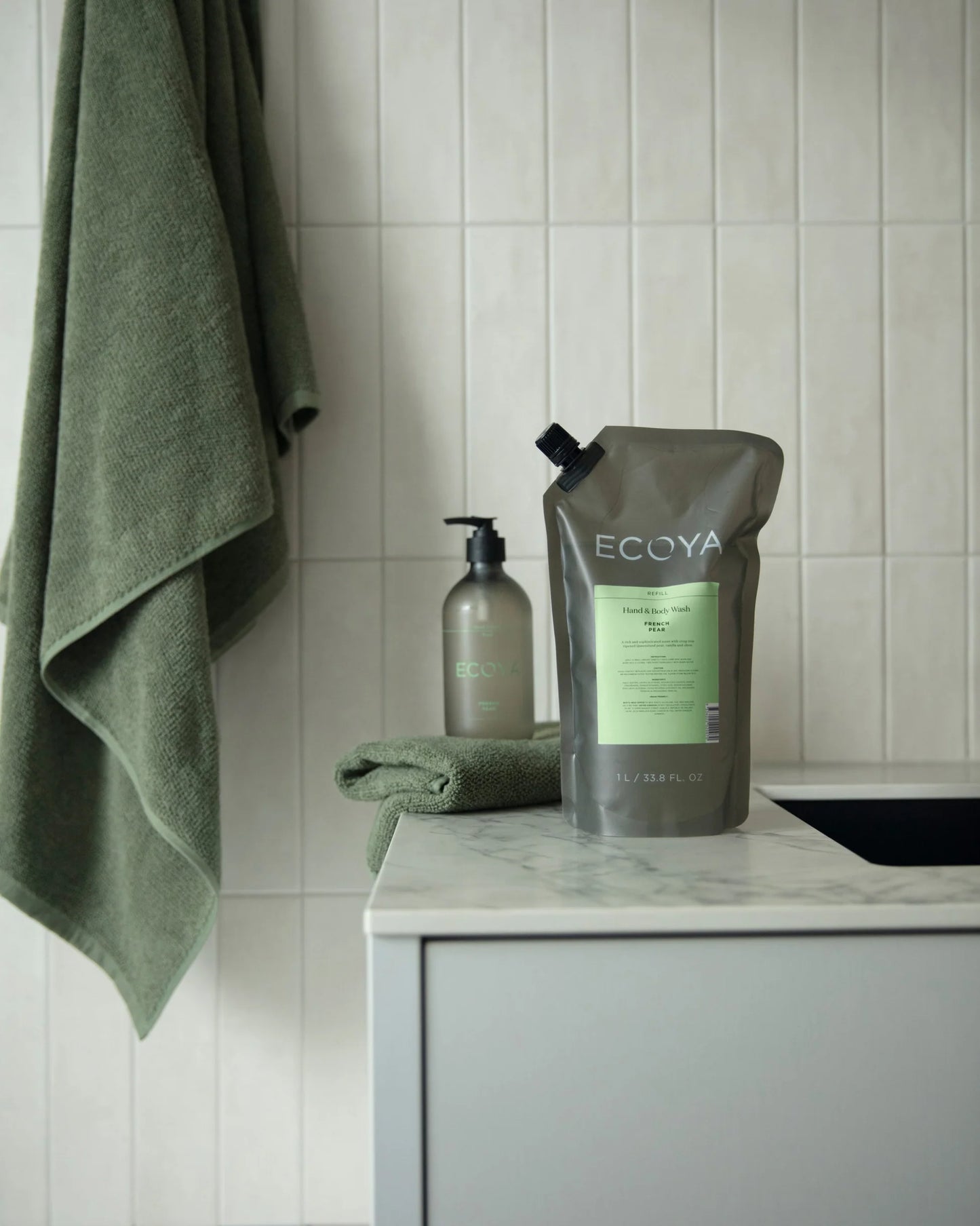 Ecoya French Pear Hand & Body Wash Refill