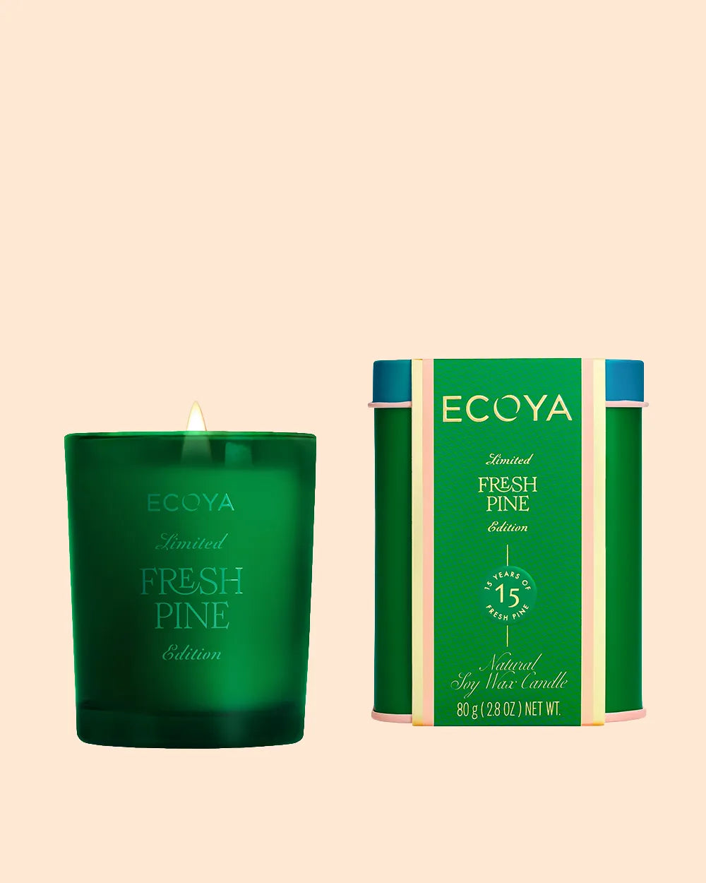 Ecoya Fresh Pine Mini Madison Candle 80g