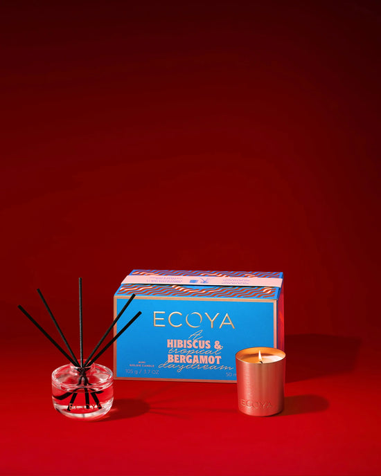 Ecoya Hibiscus & Bergamot Mini Gift Set Holiday Collection