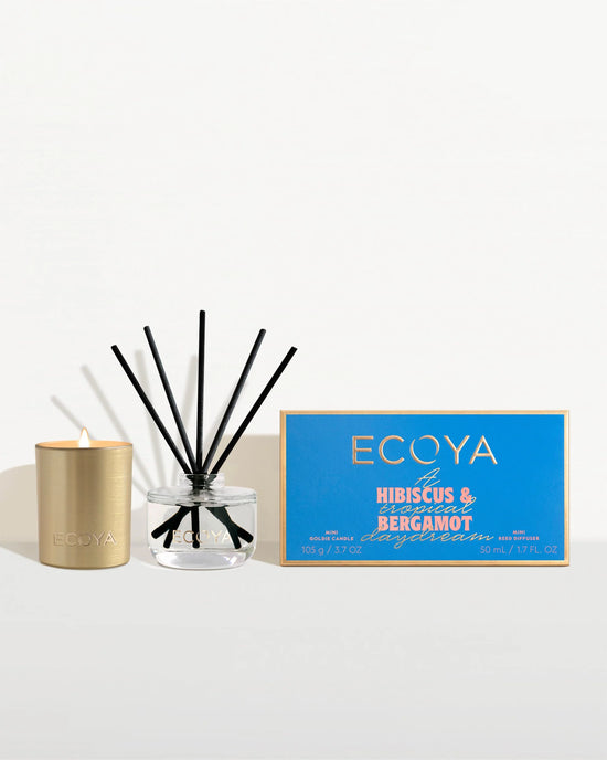 Ecoya Hibiscus & Bergamot Mini Gift Set Holiday Collection