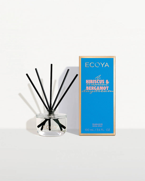 Ecoya Hibiscus & Bergamot Mini Reed Diffuser Holiday Collection