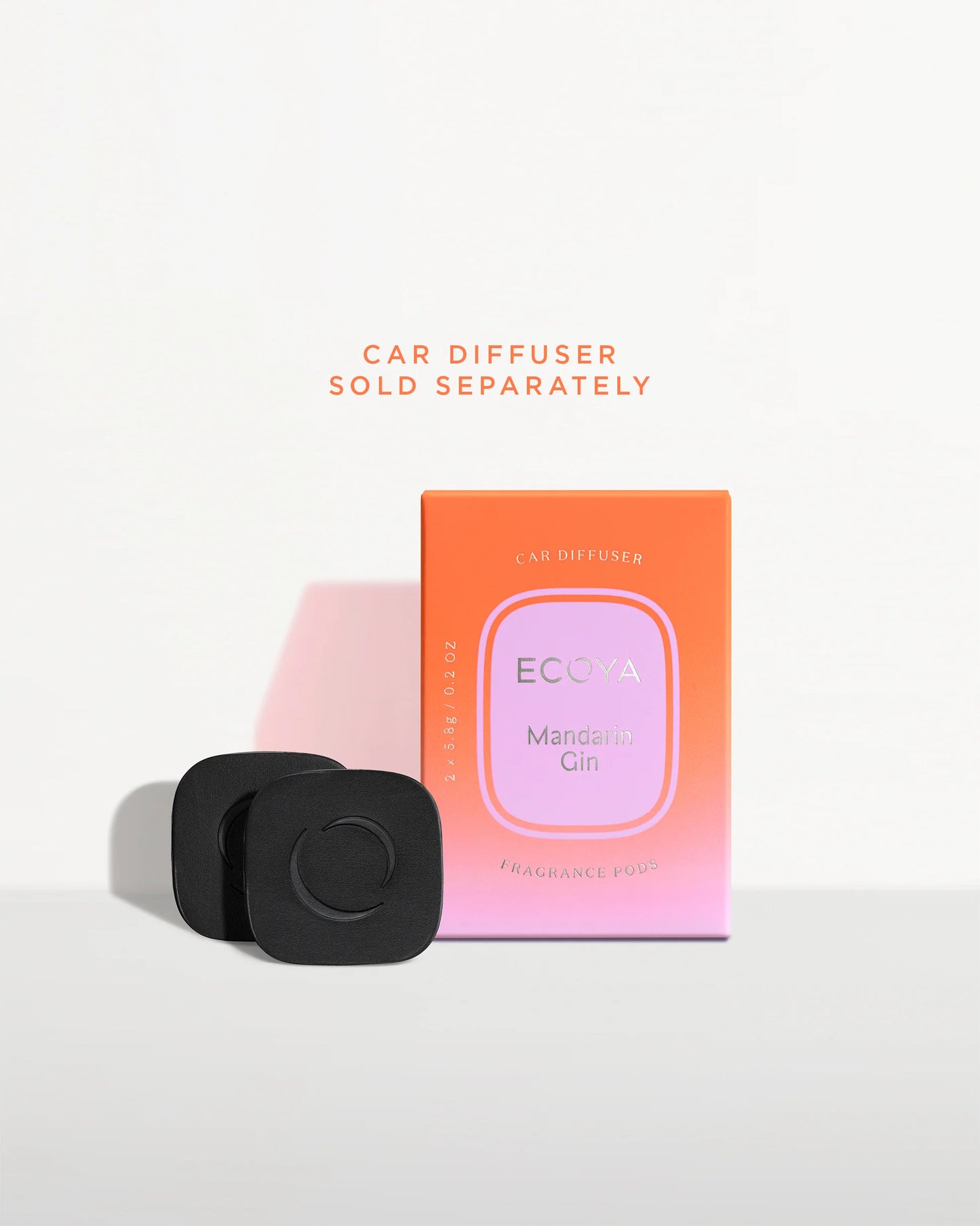 Ecoya Mandarin Gin Car Diffuser Fragrance Pods