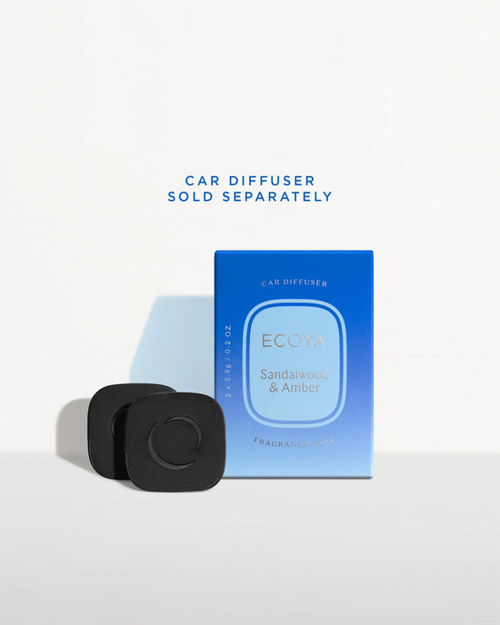Ecoya Sandalwood & Amber Car Diffuser Fragrance Pods