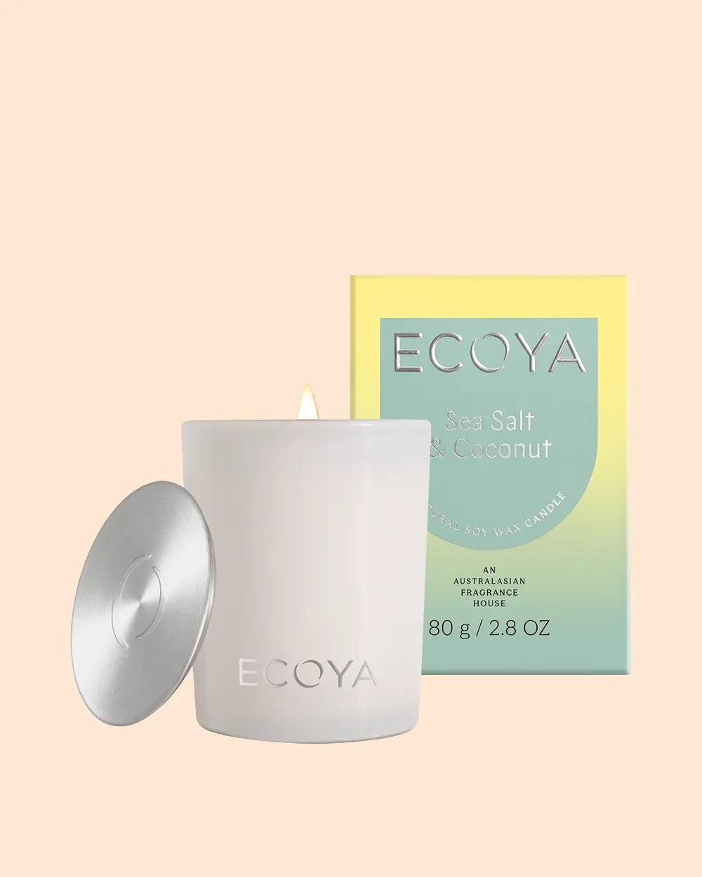 Ecoya Sea Salt & Coconut Mini Madison Candle