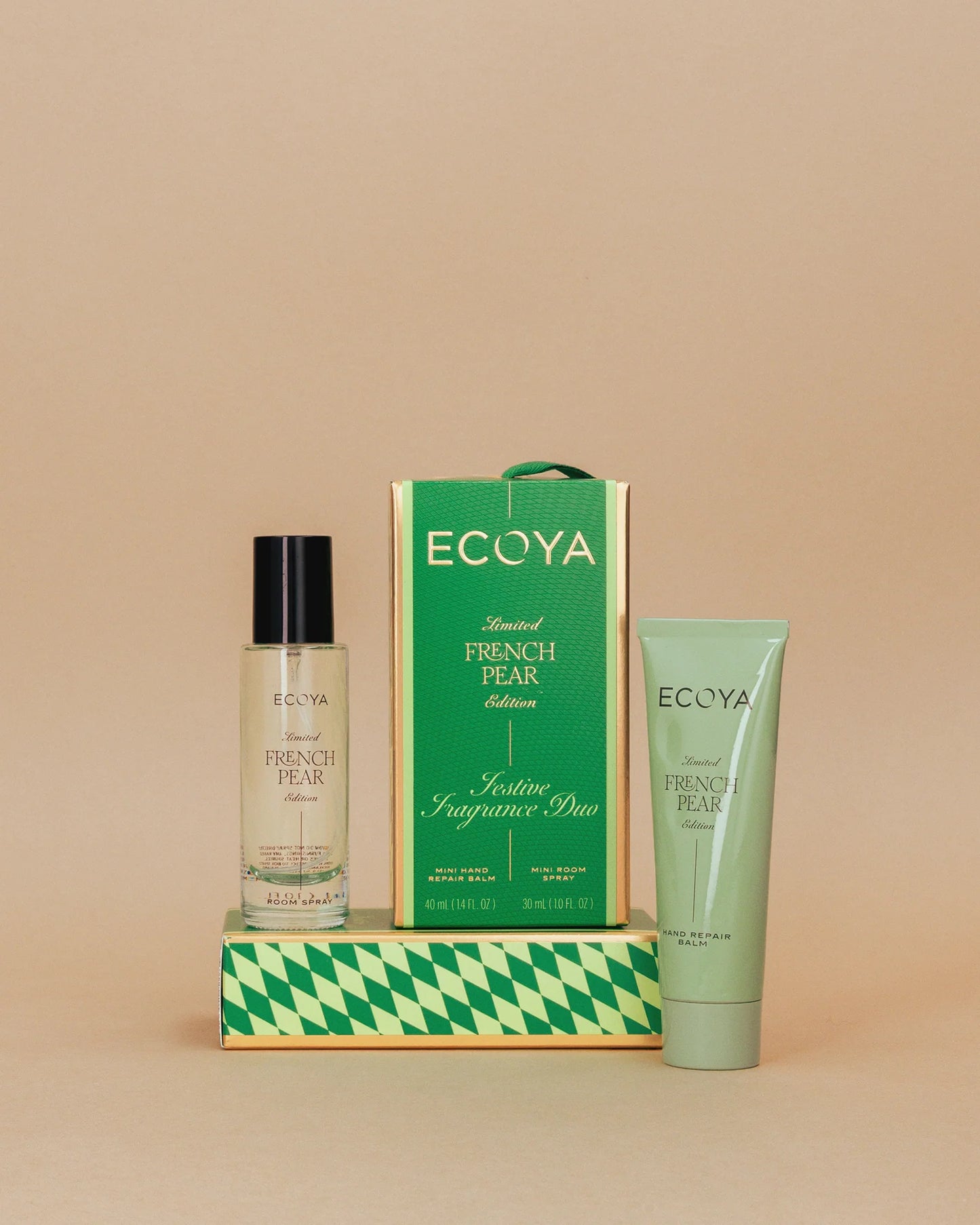 Ecoya French Pear Festive Fragrance Duo