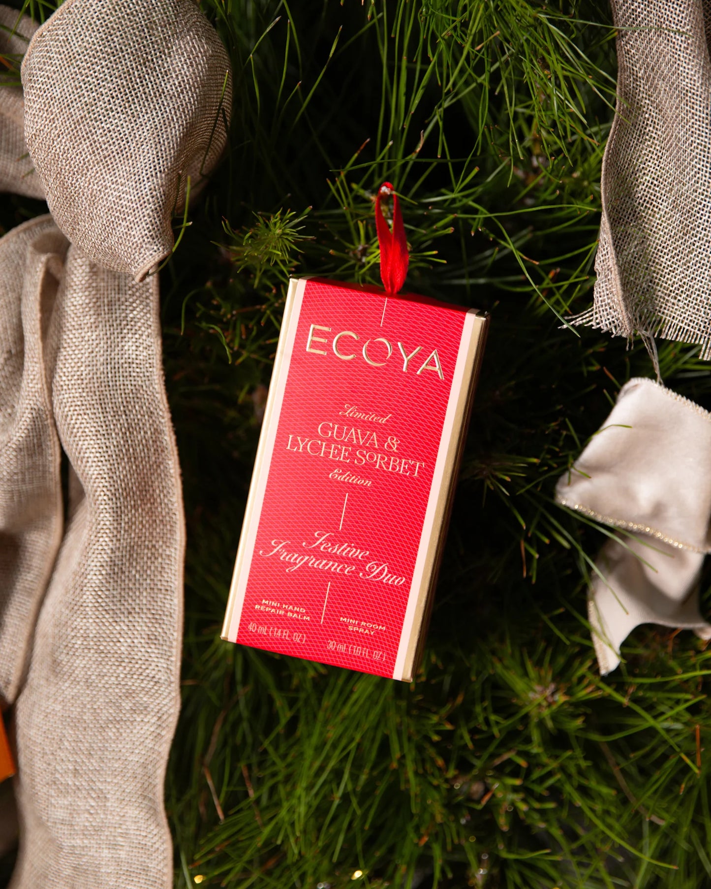 Ecoya Guava & Lychee Sorbet Festive Fragrance Duo