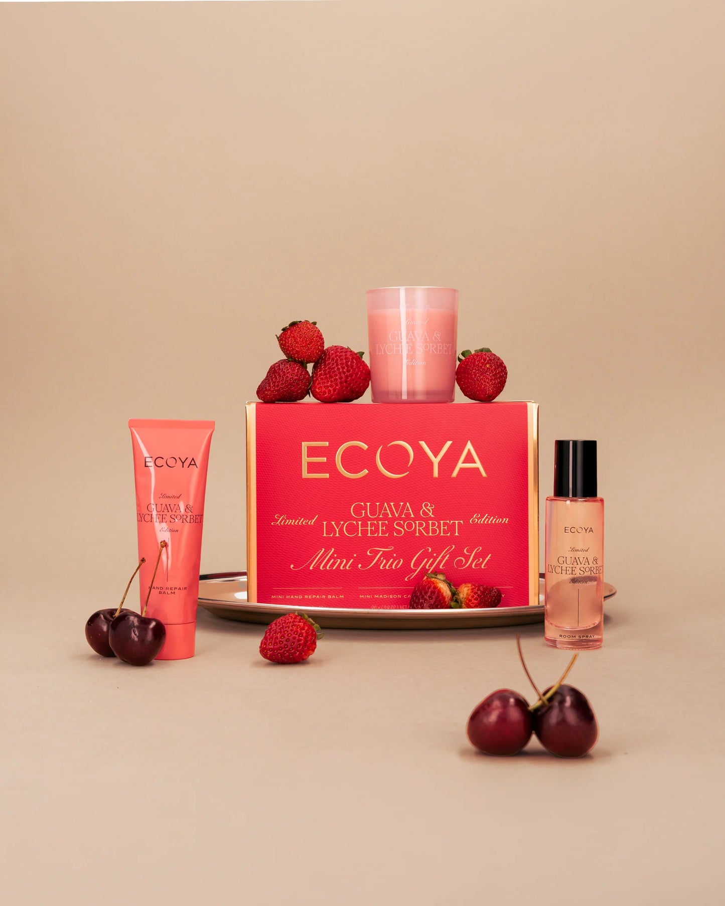 Ecoya Guava & Lychee Sorbet Mini Trio Gift Set