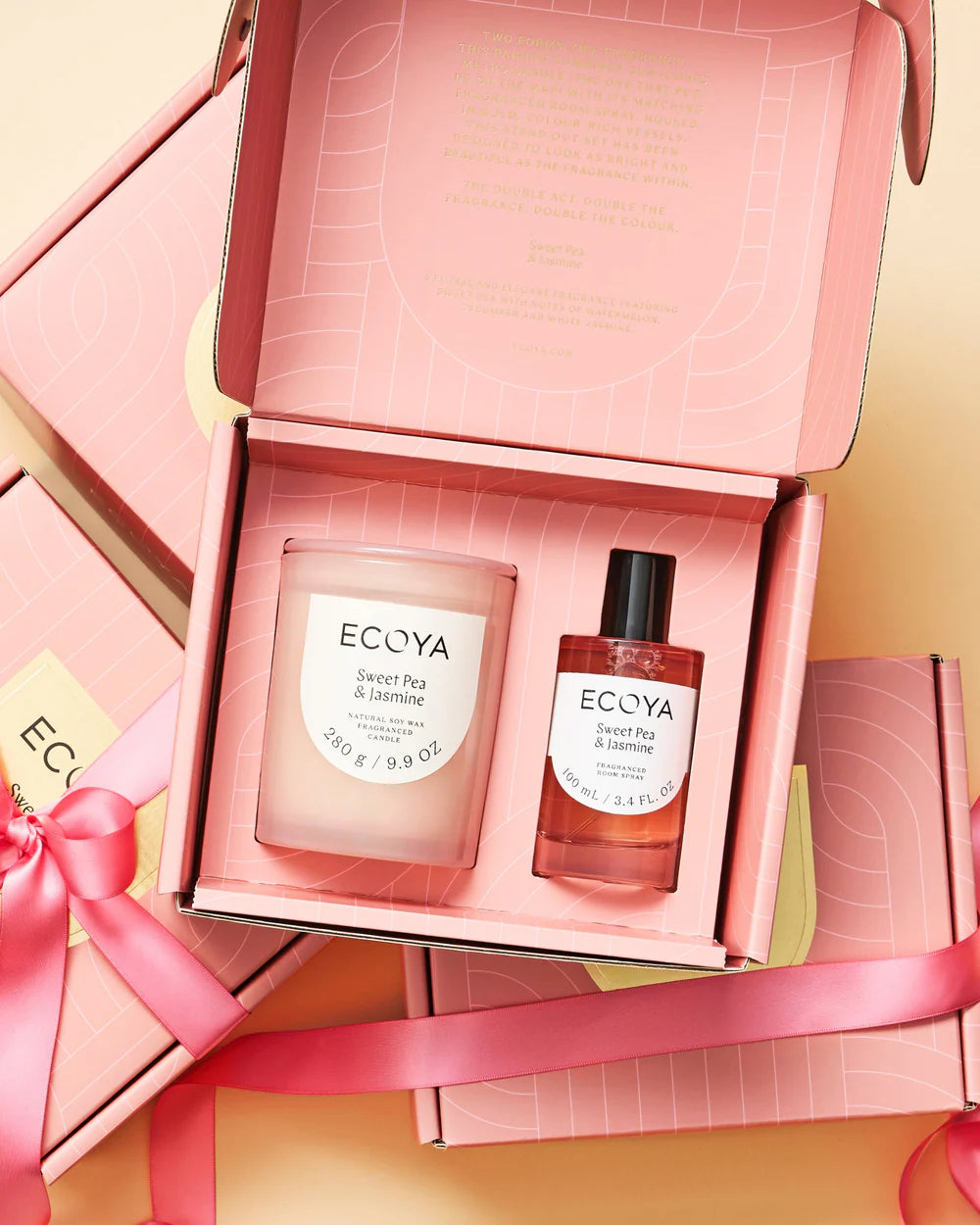 Ecoya Sweet Pea & Jasmine The Double Act Gift Set