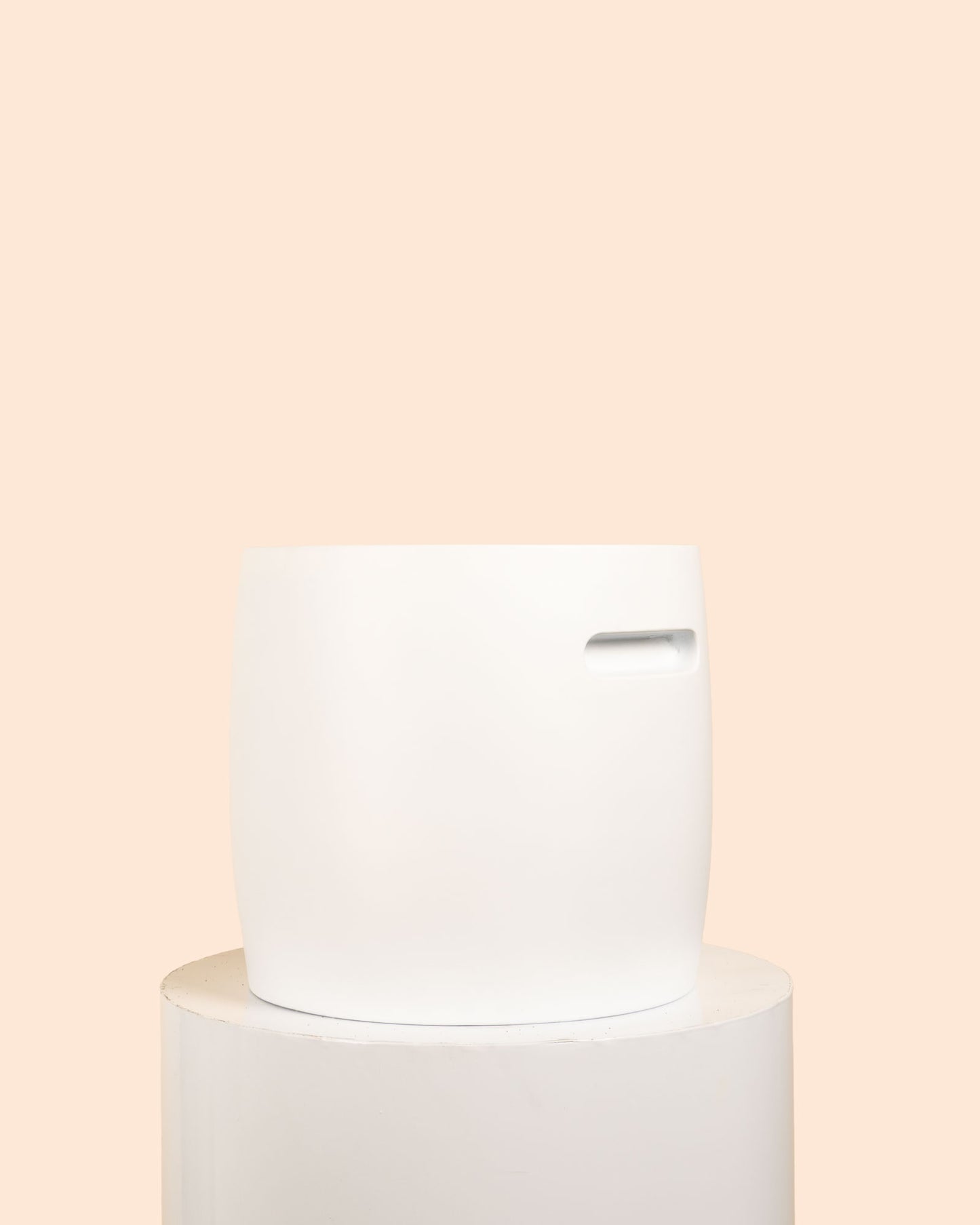 Elm Lightweight Cylinder Pot (White)