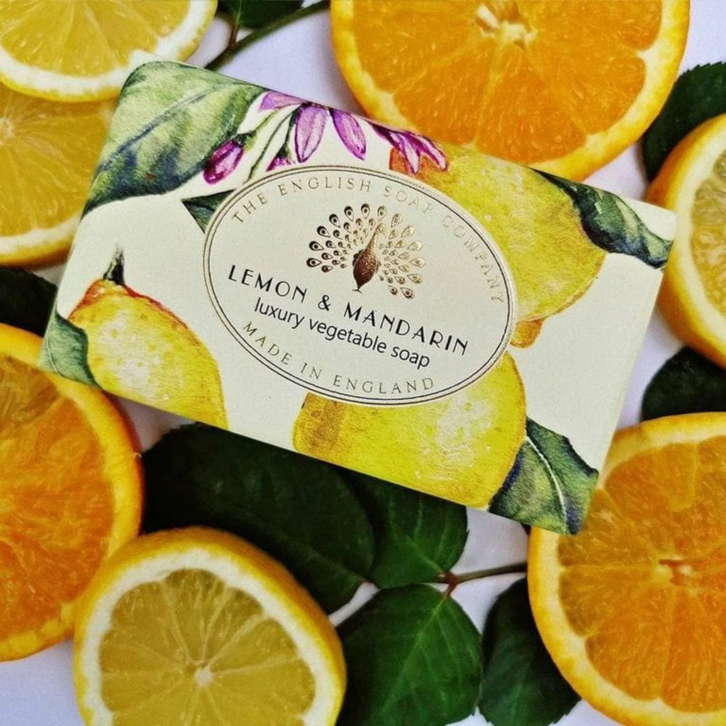English Soap Company Vintage Lemon and Mandarin Soap (190g)