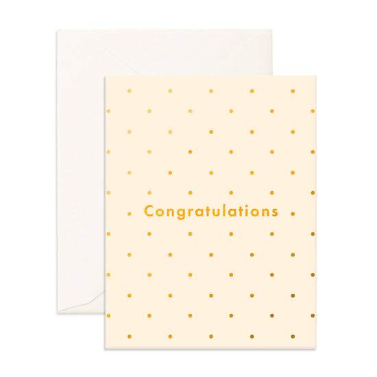 Fox & Fallow Congratulations Dots Greeting Card