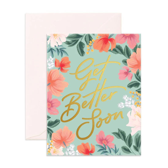 Fox & Fallow Get Better Soon Foil Greeting Card