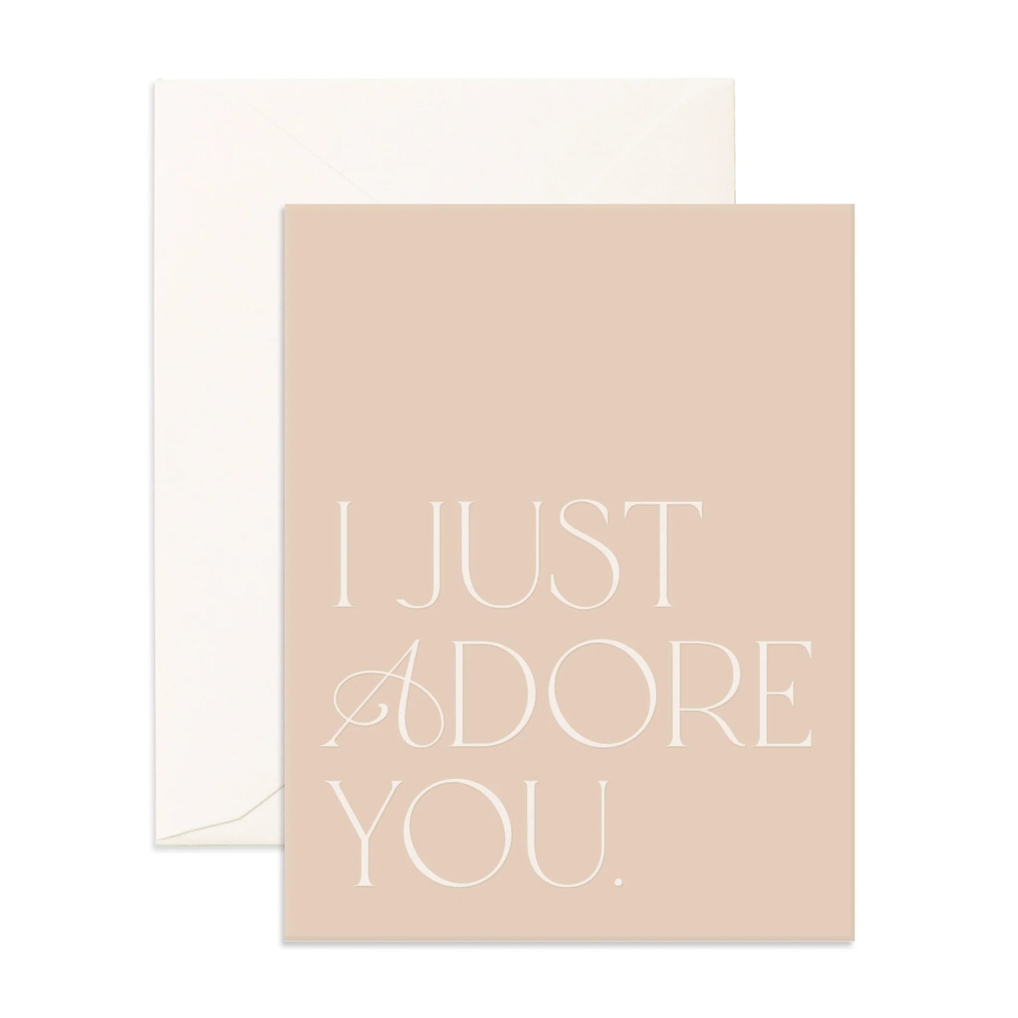 Fox & Fallow I Just Adore You Greeting Card