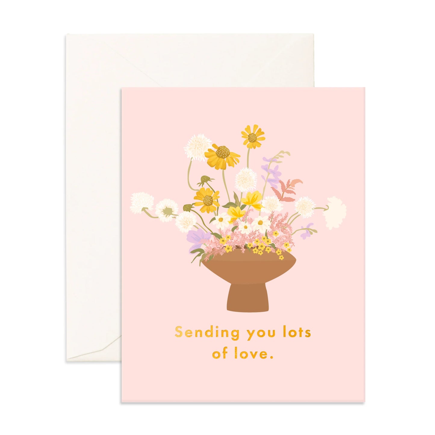 Fox & Fallow Lots Of Love Vase Greeting Card