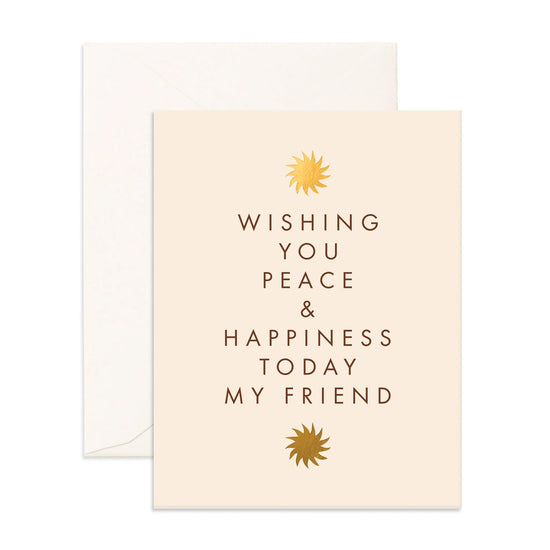 Fox & Fallow Peace & Happiness Greeting Card