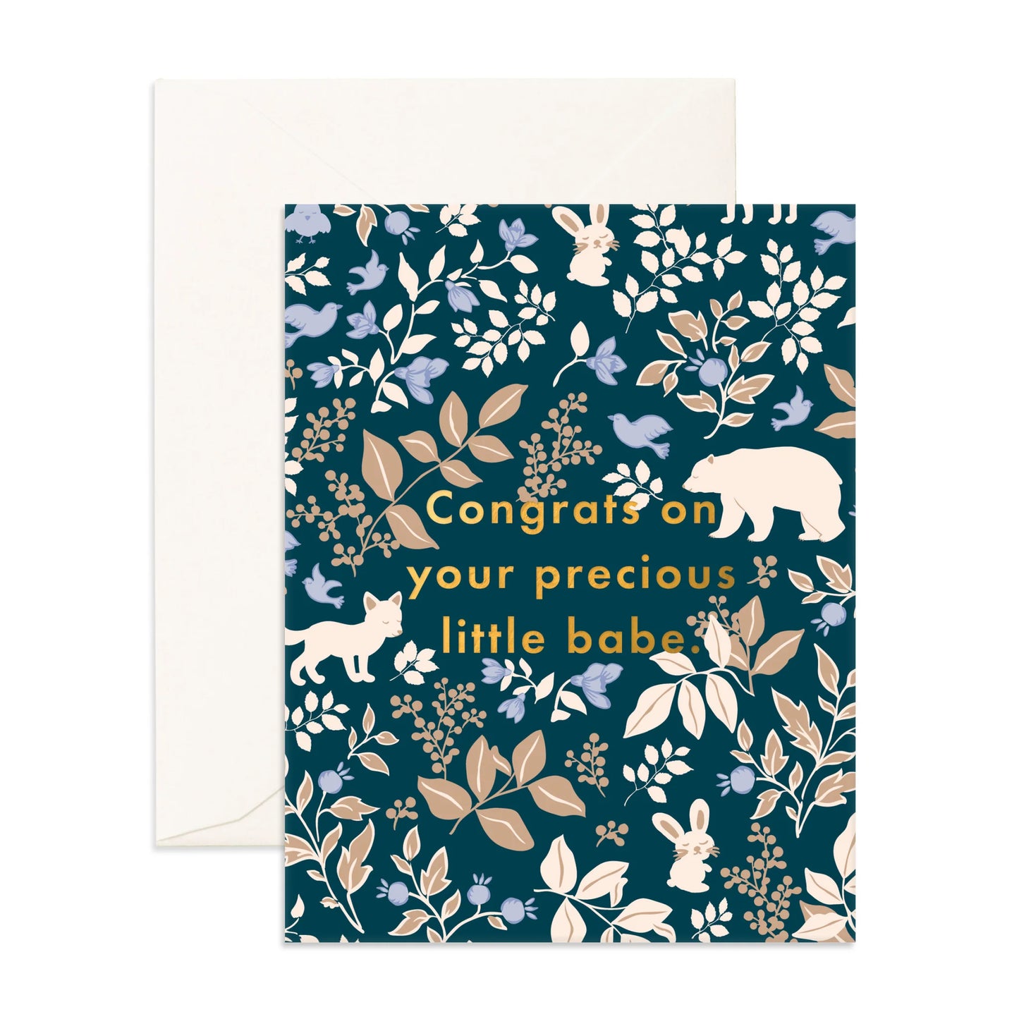 Fox & Fallow Precious Babe Midnight Greeting Card