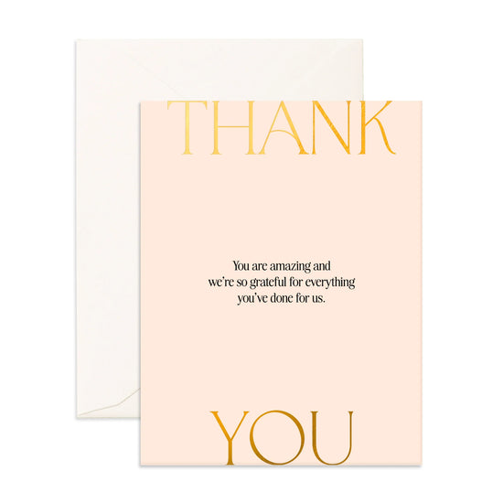 Fox & Fallow Thank You Ivory Greeting Card