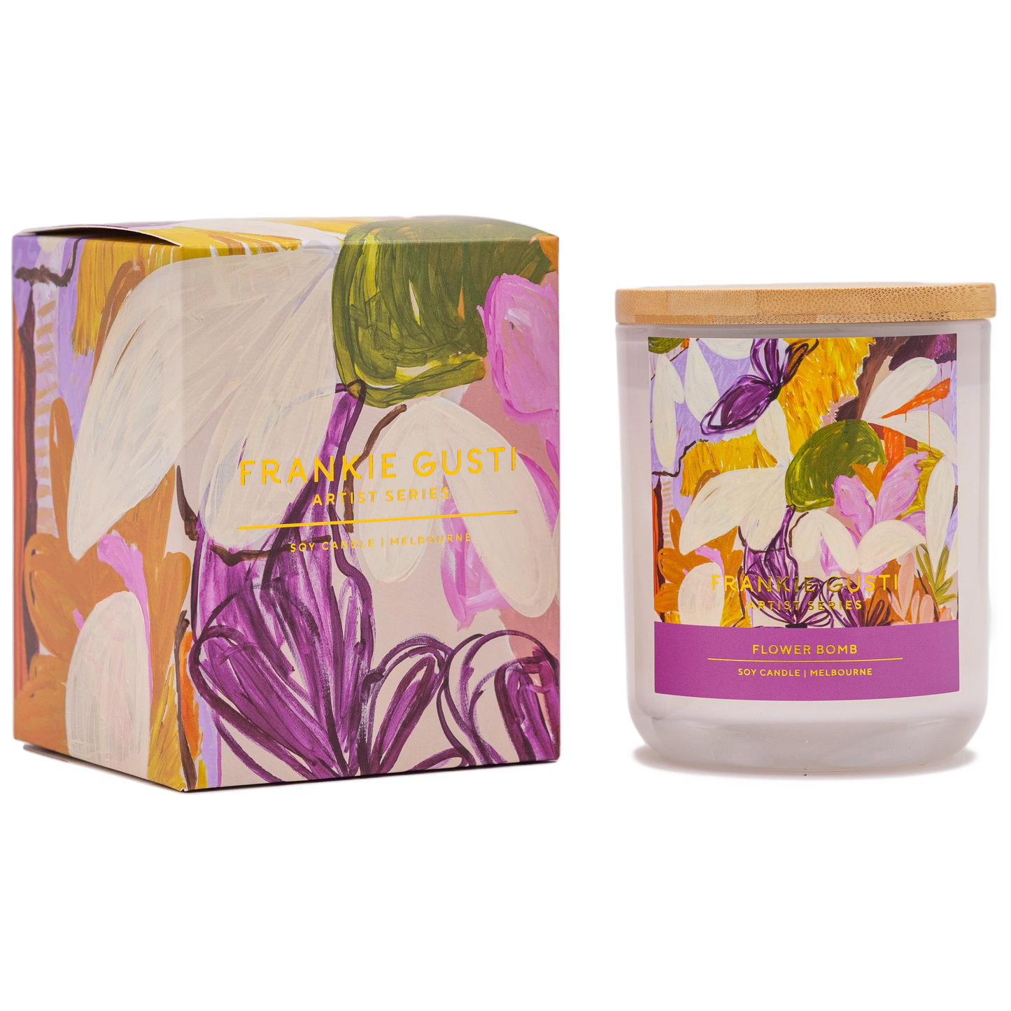 Frankie Gusti Artist Series Flower Bomb Soy Candle