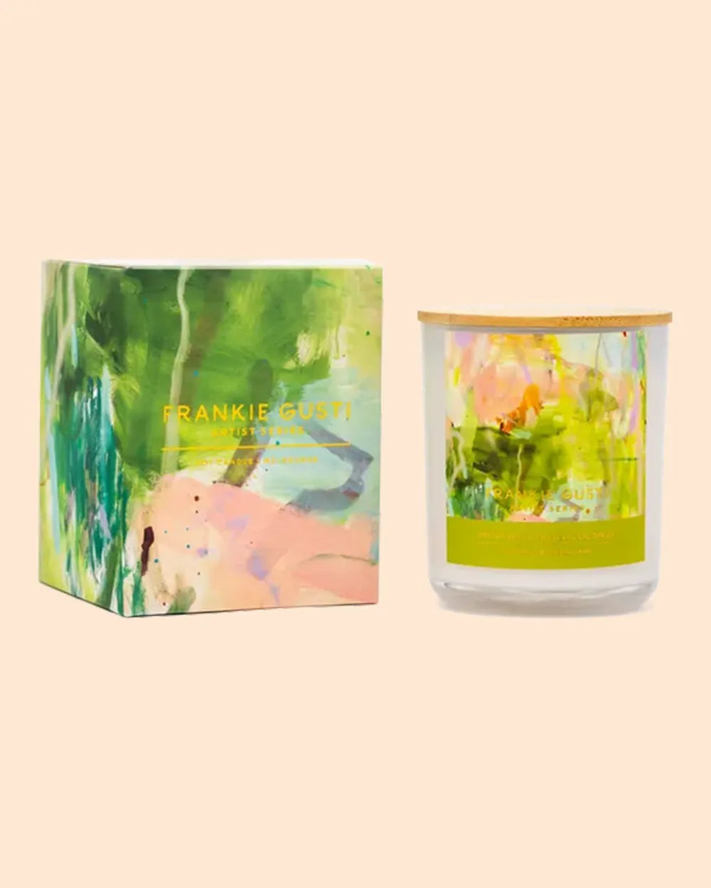 Frankie Gusti Artist Series Pistachio & Salted Coconut Soy Candle
