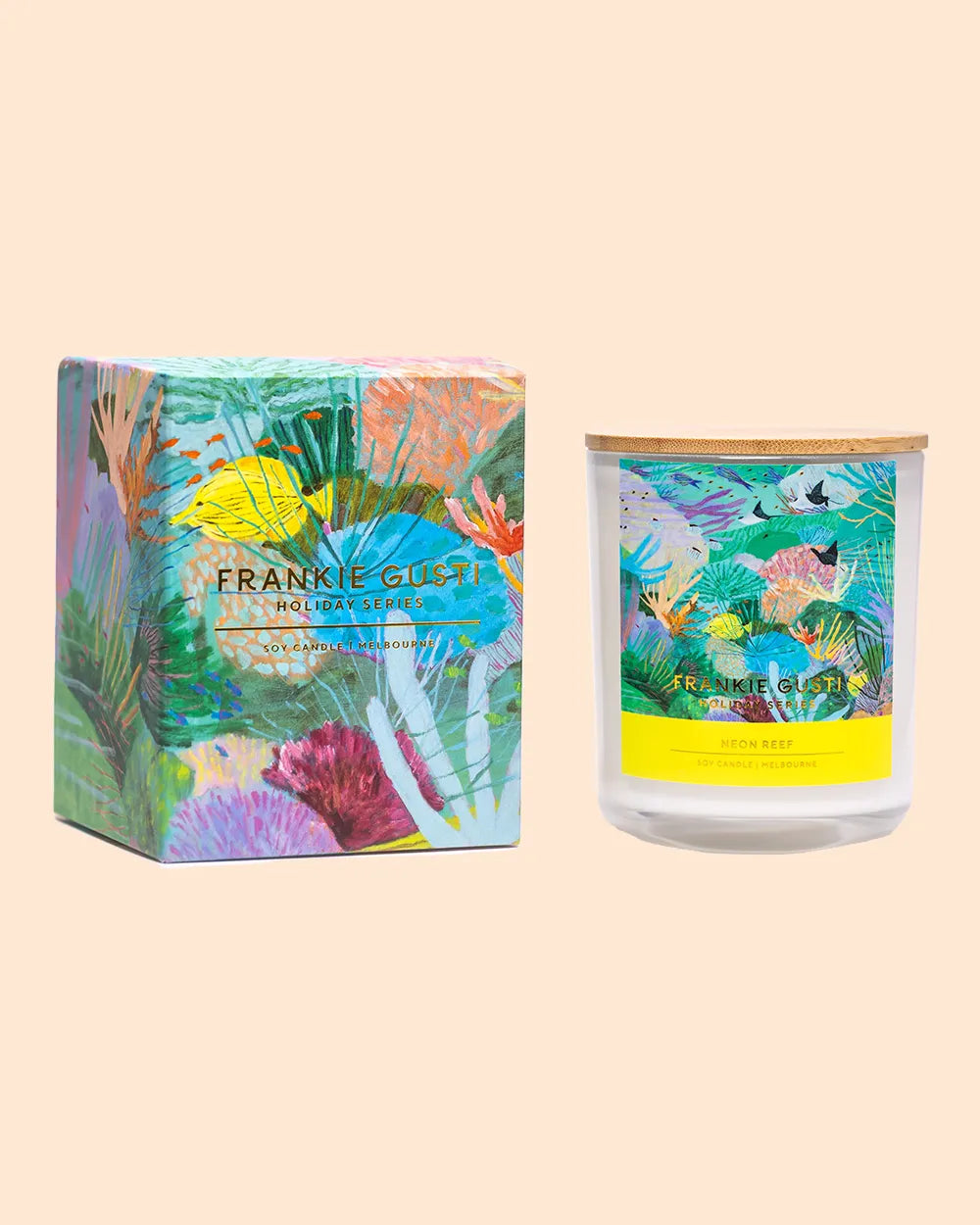 Frankie Gusti Holiday Series Neon Reef Soy Candle