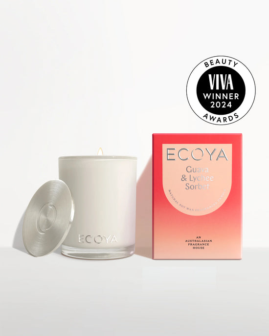 Ecoya Guava & Lychee Madison Jar Candle